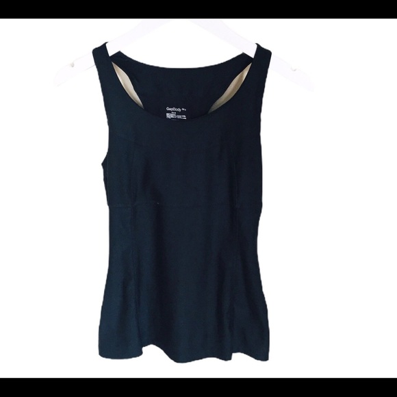 GAP Body Racerback Tank/Top Black Size Medium - Picture 3 of 10